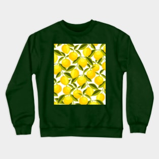 Lemons Pattern Crewneck Sweatshirt